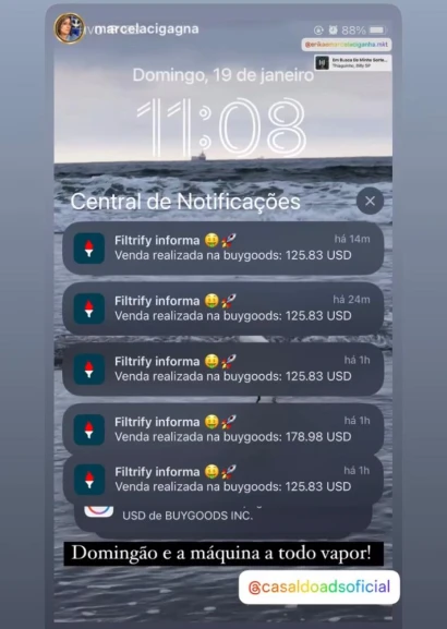 Print de depoimento de aluno — resultado 12