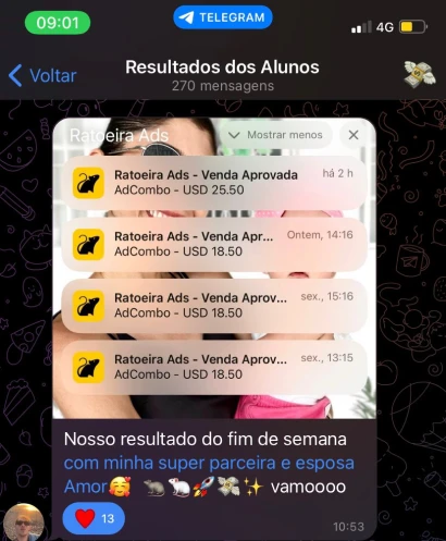 Print de depoimento de aluno — resultado 14