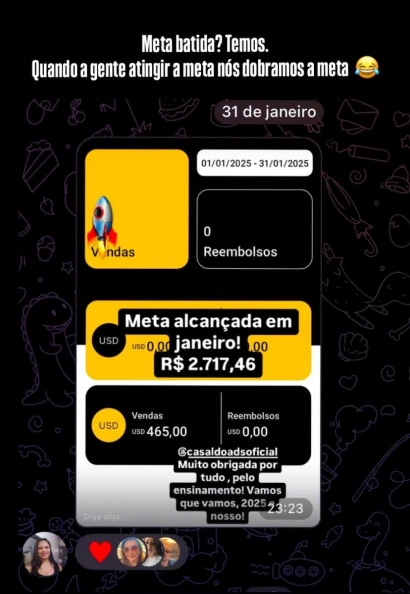 Print de depoimento de aluno — resultado 7
