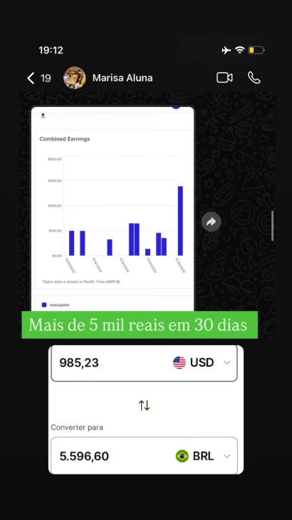 Print de depoimento de aluno — resultado 9